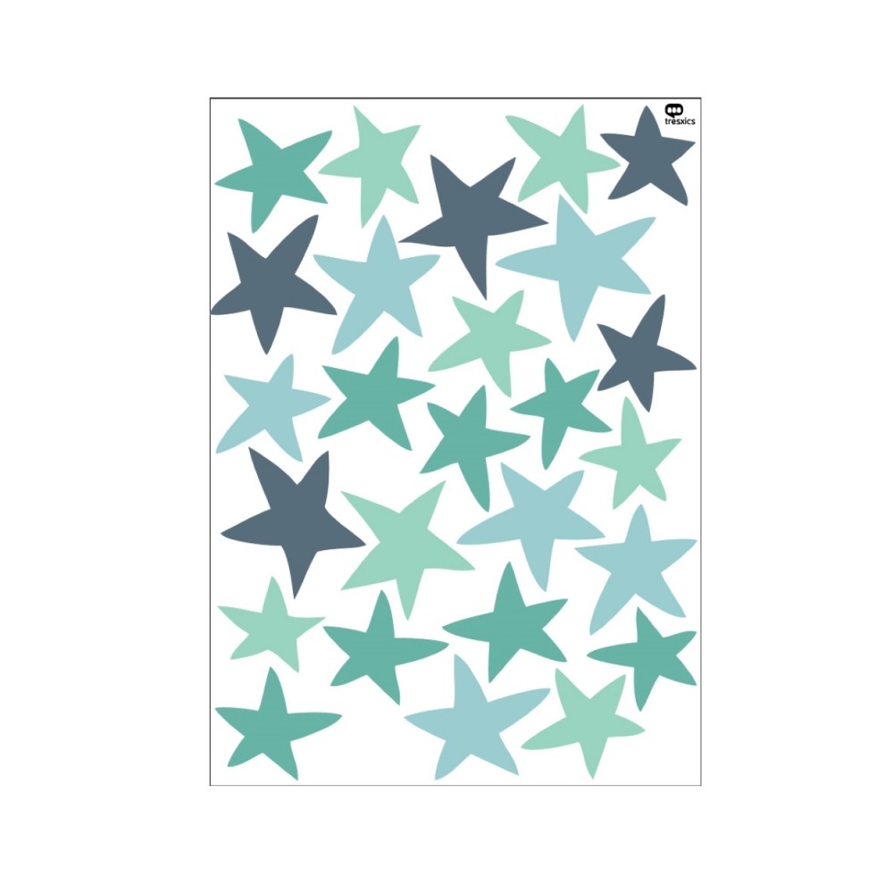 Tresxics textile Wandaufkleber Sterne (2 Bogen)