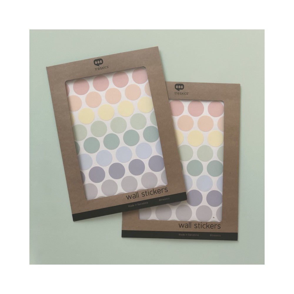 Tresxics textile Wandaufkleber mit regelmässigen Punkten (1 Bogen), Bright