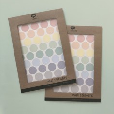 Tresxics textile Wandaufkleber mit regelmässigen Punkten (1 Bogen), Bright