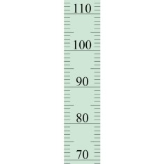 Tresxics textile Wachstumstabelle Wandtattoo 150 cm, Grün