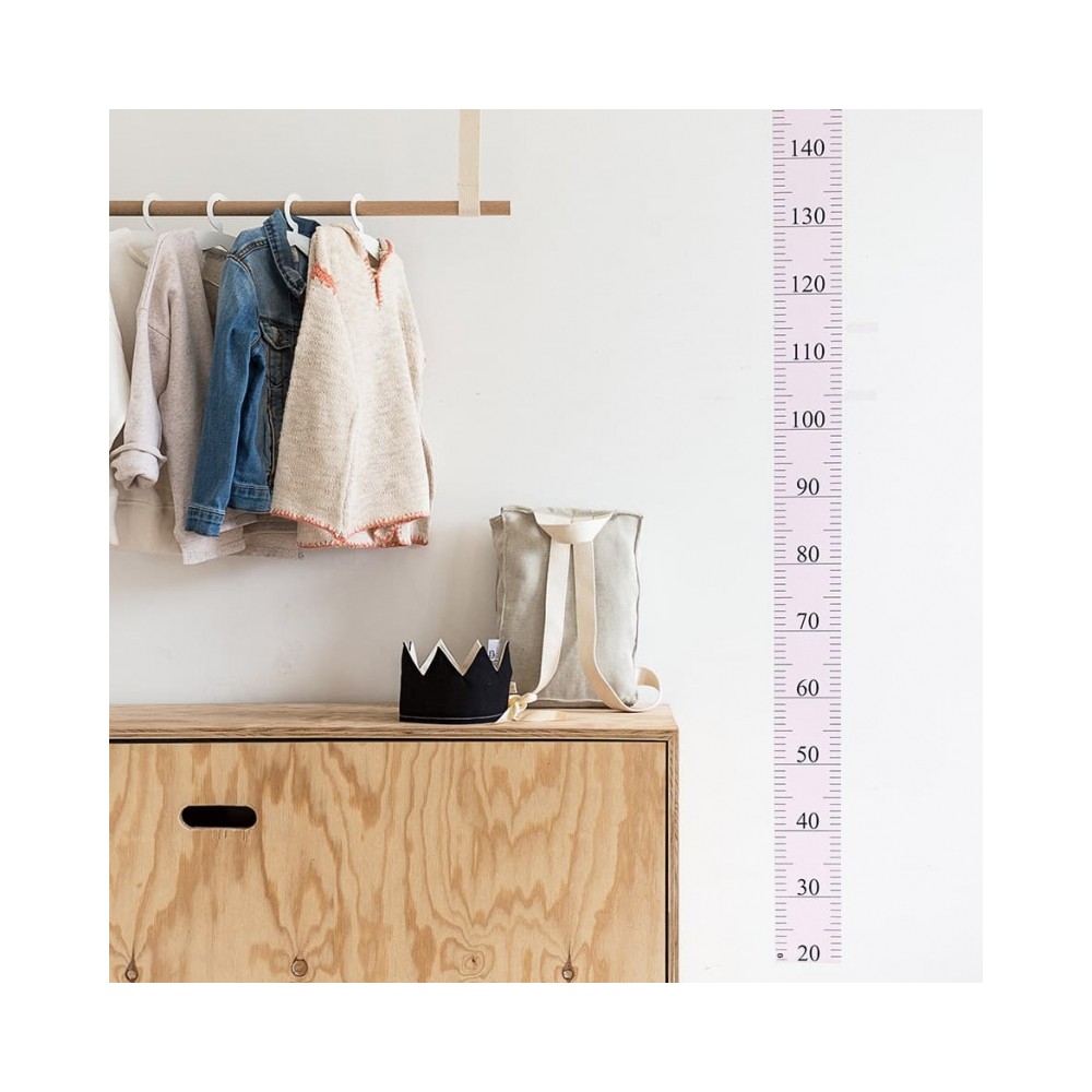 Tresxics textile Wachstumstabelle Wandtattoo 150 cm, Weiss