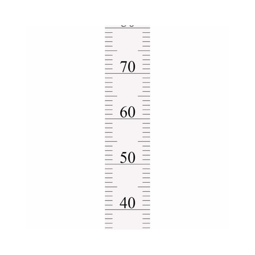Tresxics textile Wachstumstabelle Wandtattoo 210 cm, Weiss