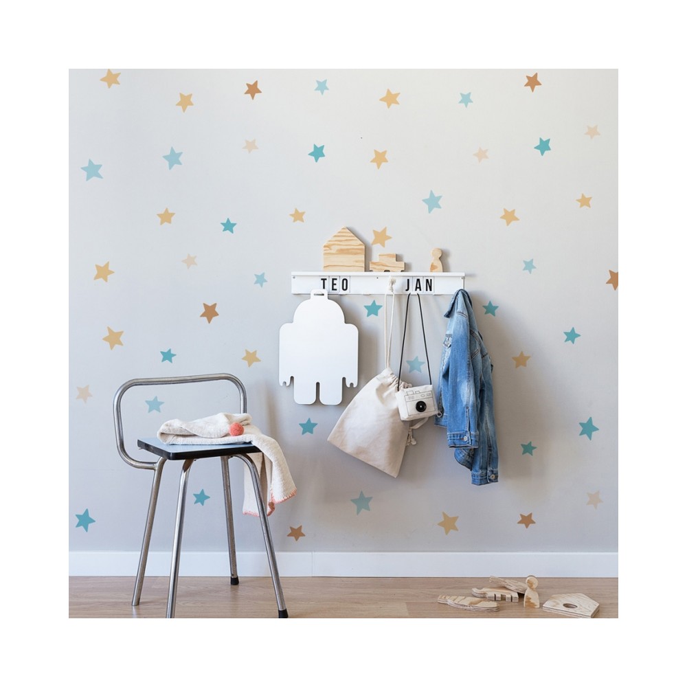 Tresxics textile Wandaufkleber (2 Bogen), Sterne