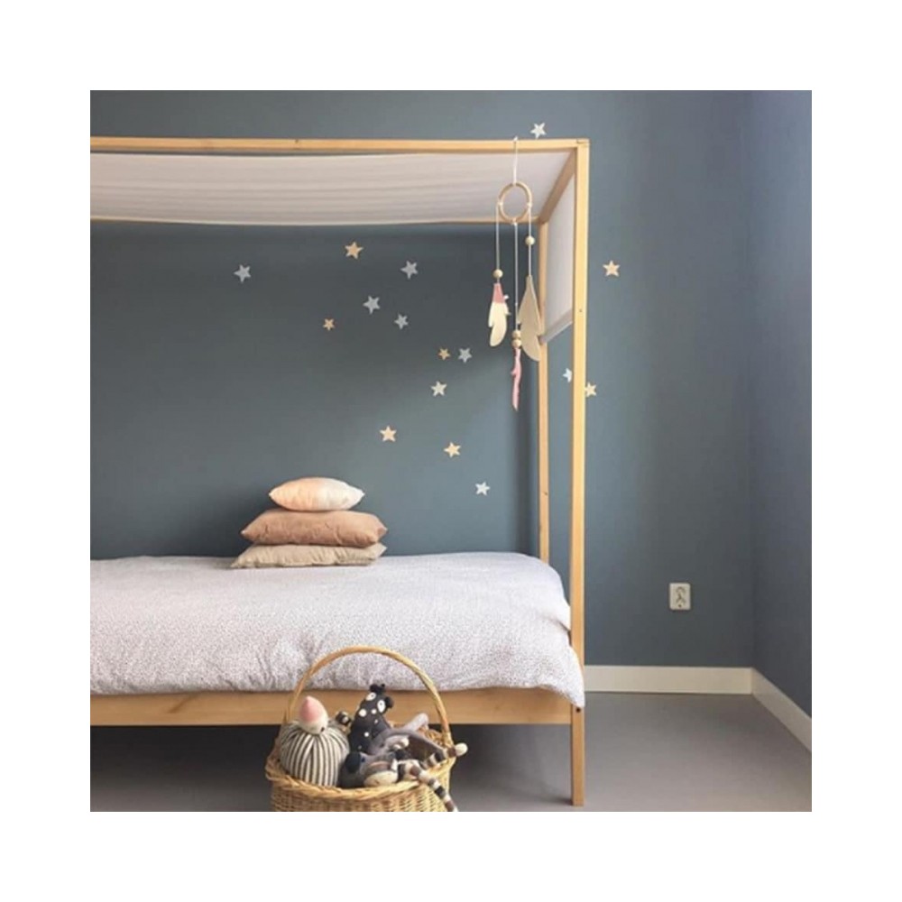 Tresxics textile Wandaufkleber (1 Bogen), Sterne Blau