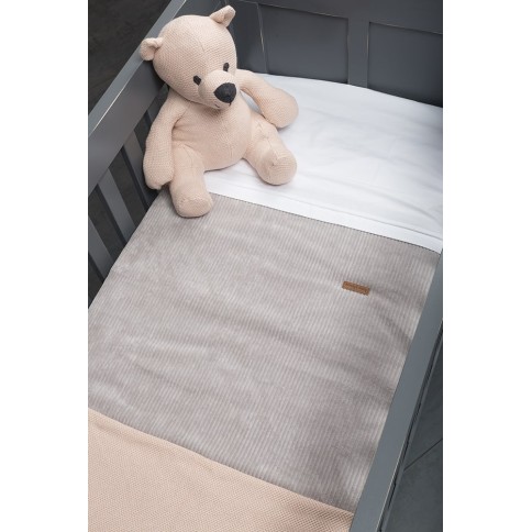 Babys Only Babydecke Teddyfutter Sense, Kieselgrau