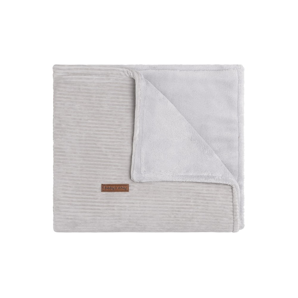 Babys Only Babydecke Teddyfutter Sense, Kieselgrau