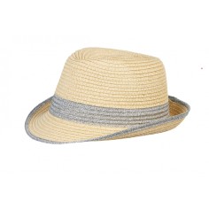 Souza for Kids Kinder-Strohhut Liny Natur-Silber, 3-7 Jahren