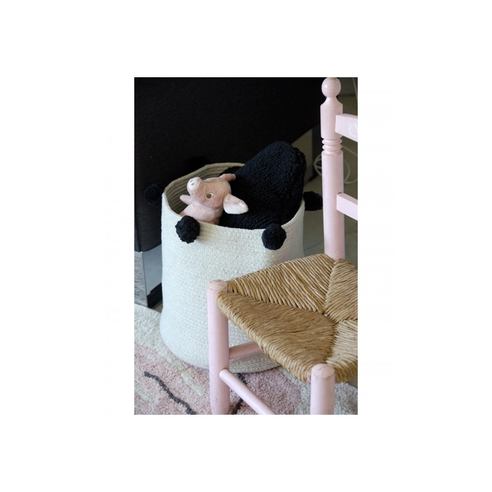 Lorena Canals Panier de stockage, pétillante - Noir