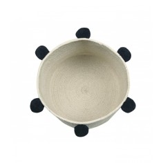 Lorena Canals Panier de stockage, pétillante - Noir