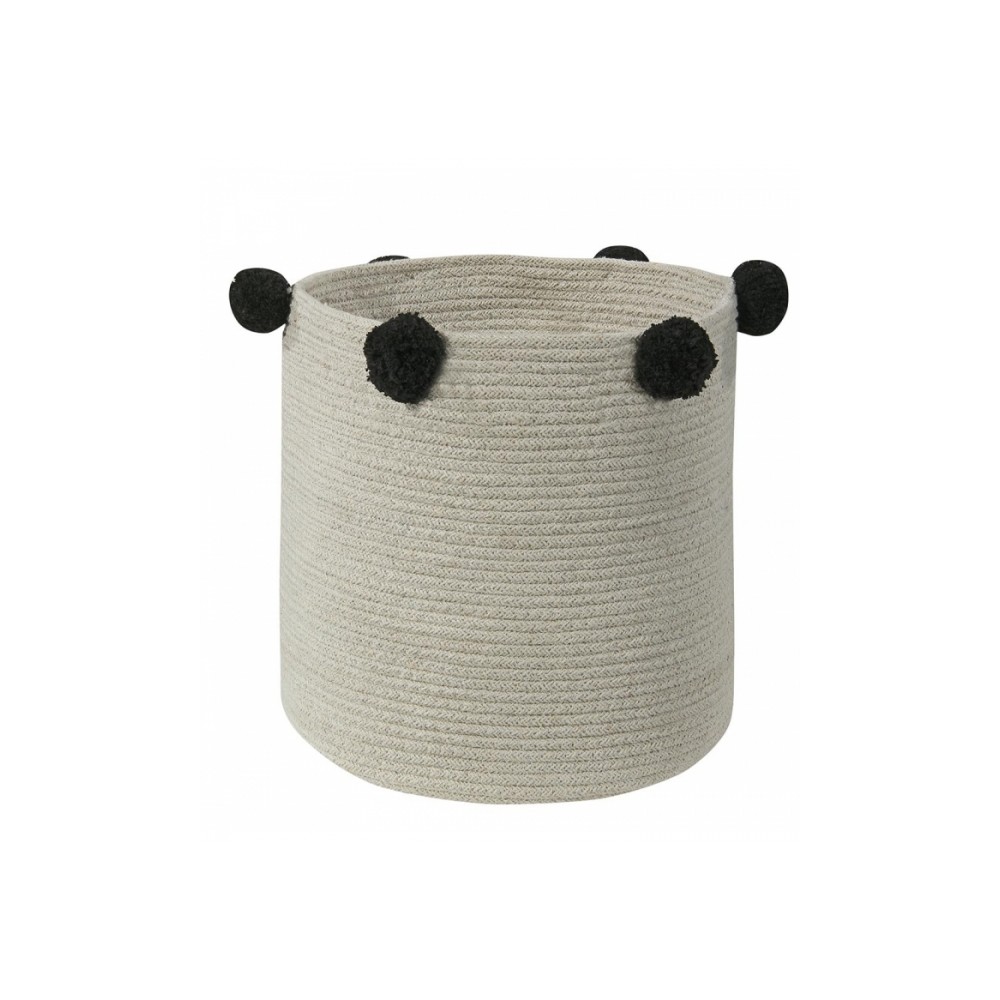 Lorena Canals Panier de stockage, pétillante - Noir