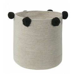 Lorena Canals Panier de stockage, pétillante - Noir