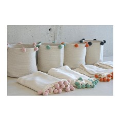 Lorena Canals Panier de stockage, pétillant - nude