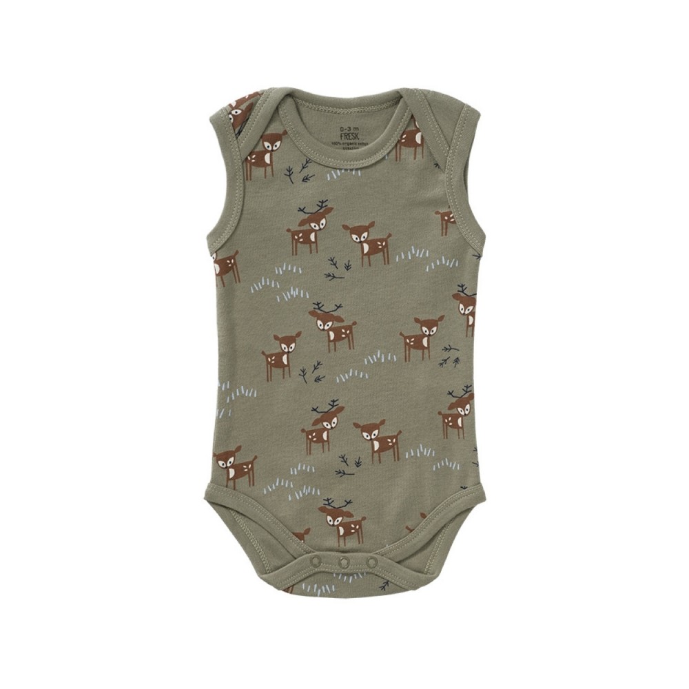 Fresk Body ohne Ärmel, Deer Olive