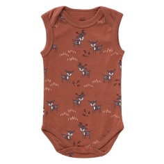 Fresk Body ohne Ärmel, Amber Brown