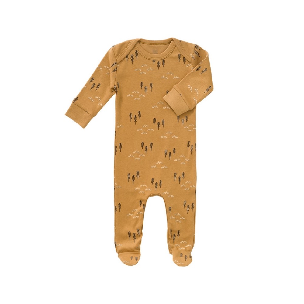 Strampler mit Füssen, Yellow