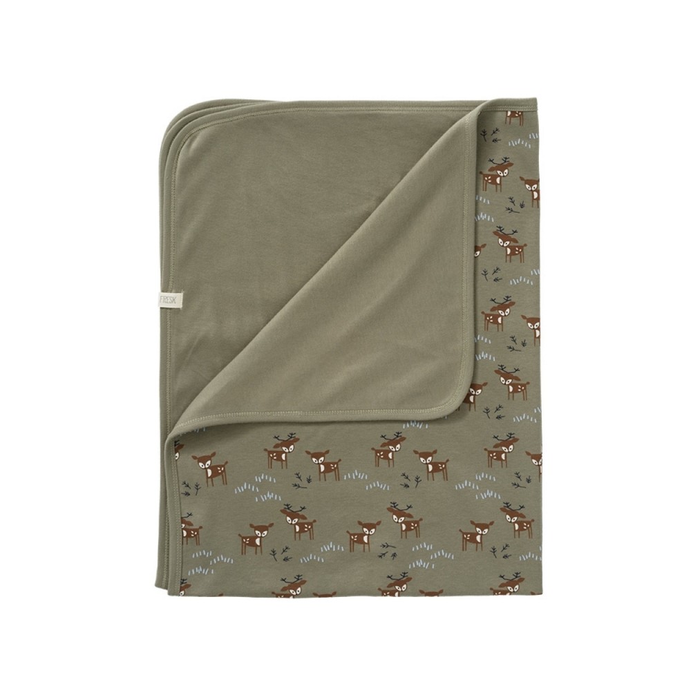 Fresk Baby Decke, Deer Olive