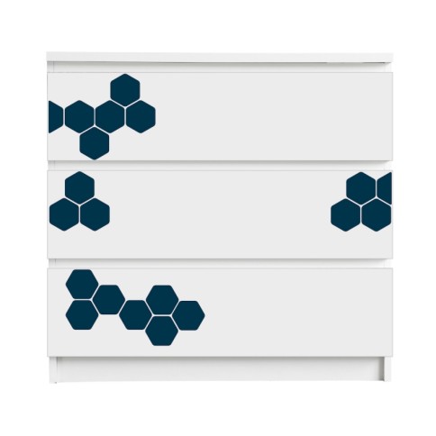 Stickyfront Aufkleber für Möbel, Honeycombs Midnight