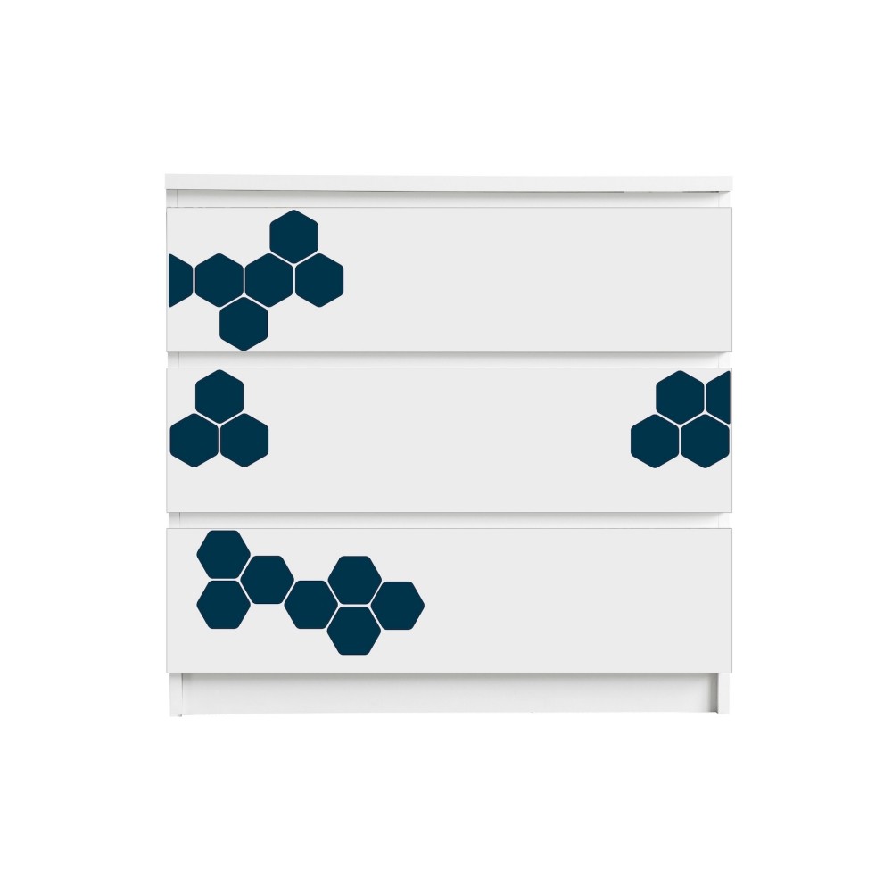 Stickyfront Aufkleber für Möbel, Honeycombs Midnight