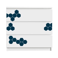 Stickyfront Aufkleber für Möbel, Honeycombs Midnight