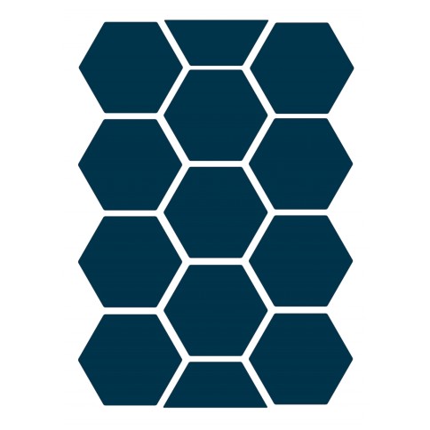 Stickyfront Aufkleber für Möbel, Honeycombs Midnight