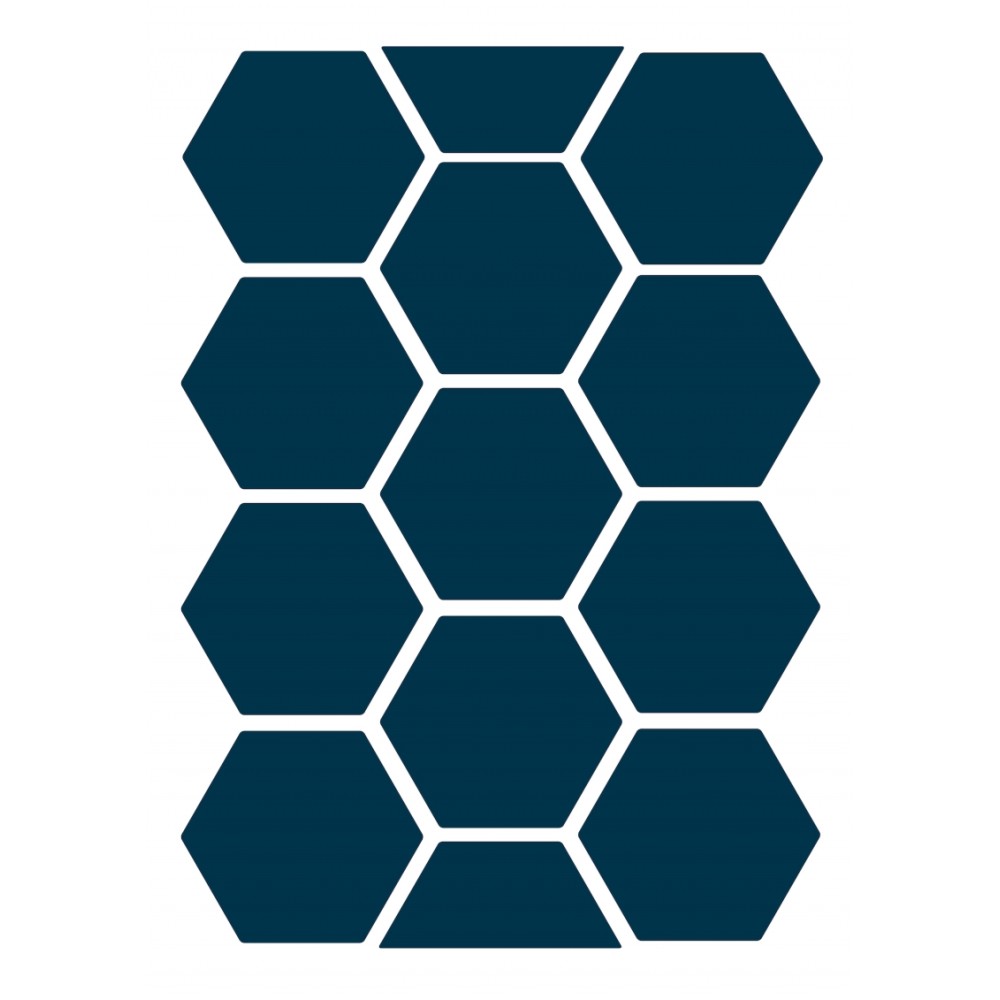 Stickyfront Aufkleber für Möbel, Honeycombs Midnight