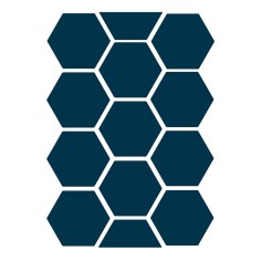 Stickyfront Aufkleber für Möbel, Honeycombs Midnight