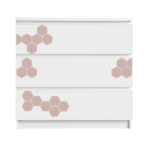 Stickyfront Aufkleber für Möbel, Honeycombs Misty