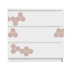 Stickyfront Aufkleber für Möbel, Honeycombs Misty