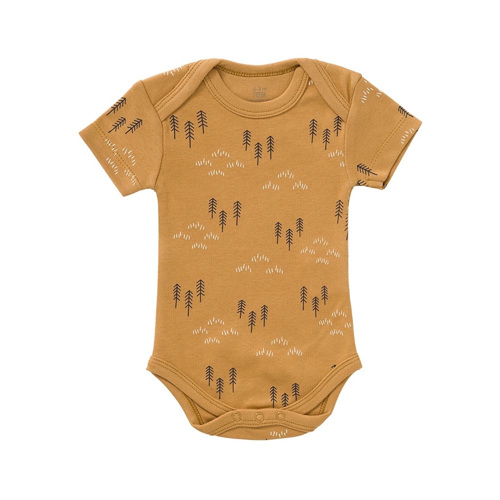 Fresk Babybody Bio-Baumwolle, kurzarm, Wood Spruce