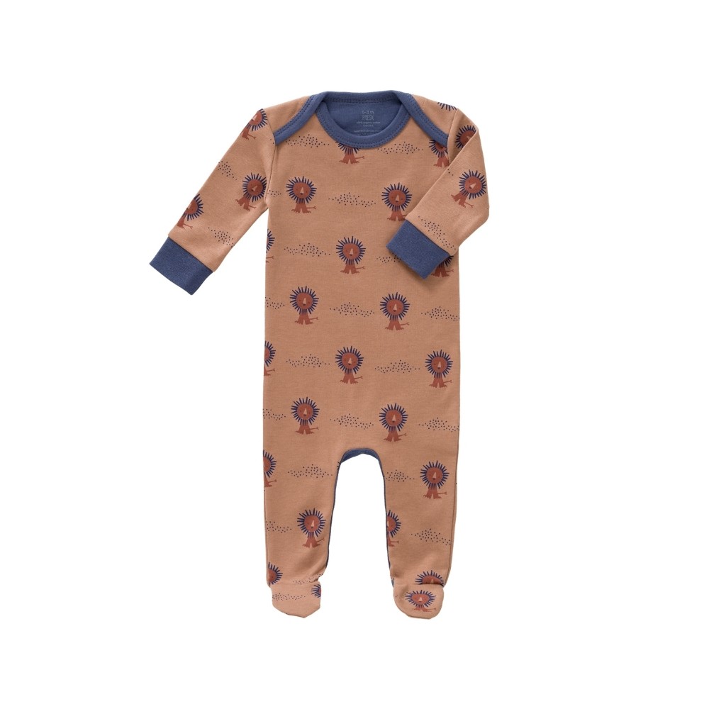 Strampler mit Füssen, Löwe