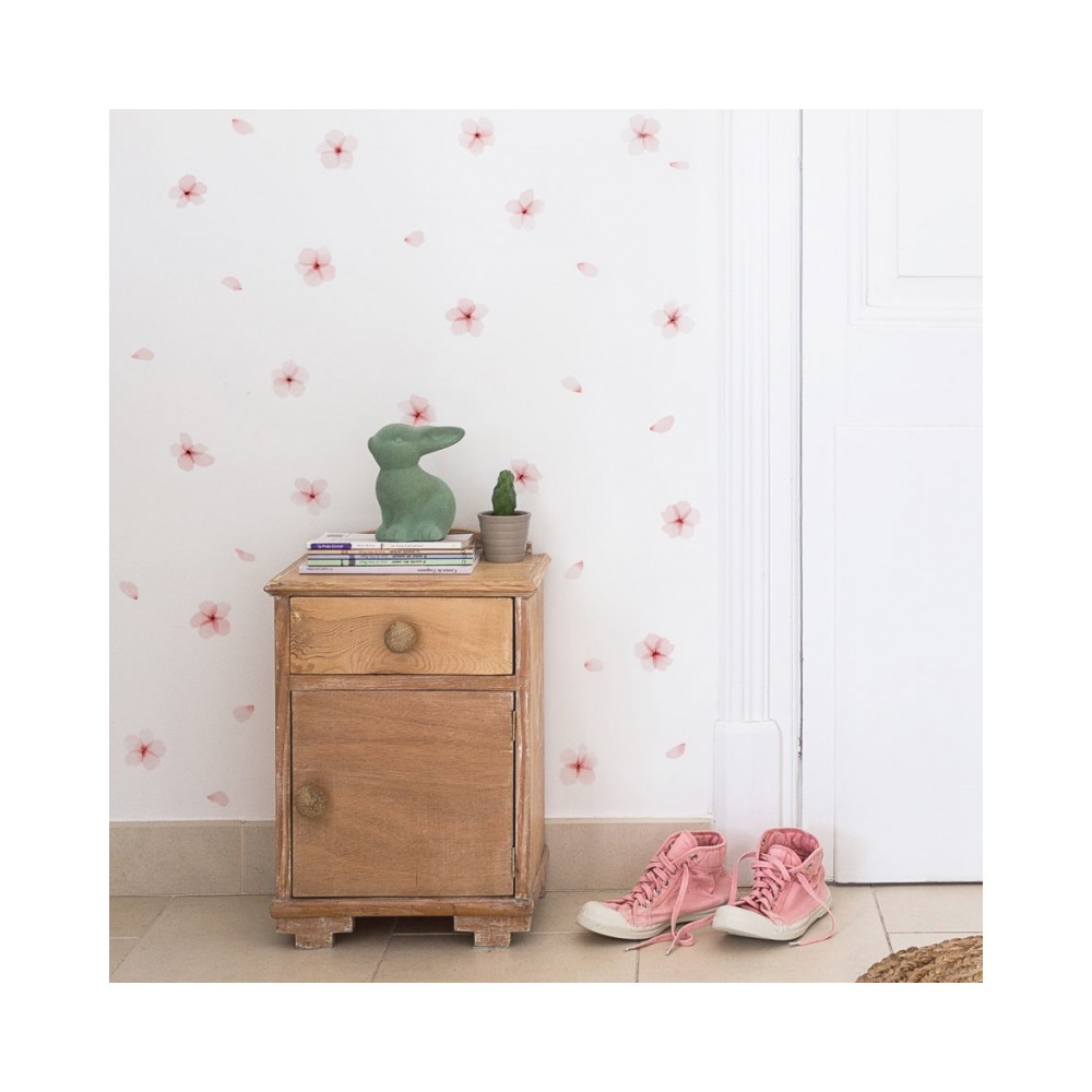 Tresxics textile Wandaufkleber Kirschblüte, Rosa