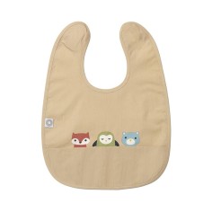 Franck & Fischer Lätzchen aus Bio-Baumwolle, Friends - Khaki