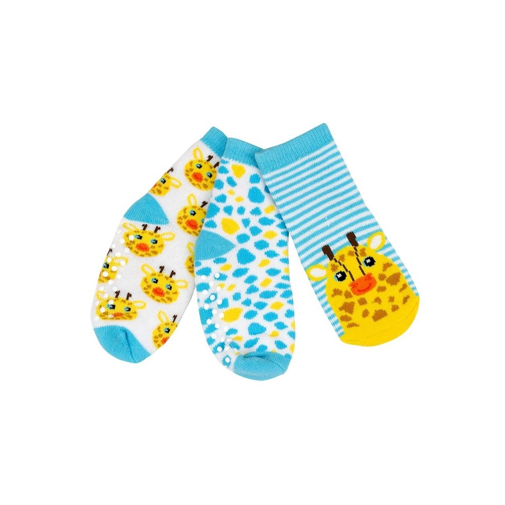Zoocchini 3er Pack Söckchen (0-24 M), Jaimie die Giraffe