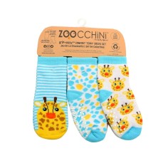 Zoocchini 3er Pack Söckchen (0-24 M), Jaimie die Giraffe