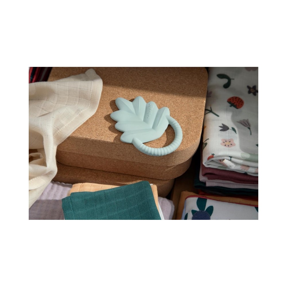 Sebra Beissring aus Naturkautschuklatex, Blatt - Misty Mint