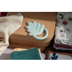 Sebra Beissring aus Naturkautschuklatex, Blatt - Misty Mint