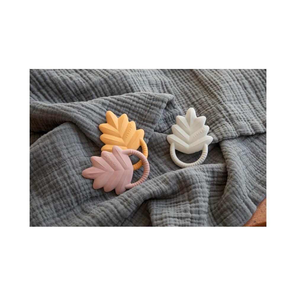 Sebra Beissring aus Naturkautschuklatex, Blatt - Misty Mint