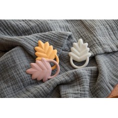 Sebra Beissring aus Naturkautschuklatex, Blatt - Misty Mint