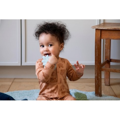 Sebra Beissring aus Naturkautschuklatex, Blatt - Misty Mint