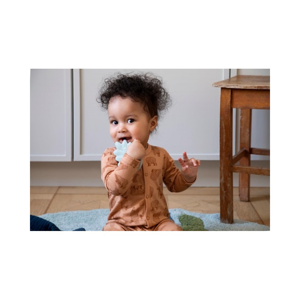 Sebra Beissring aus Naturkautschuklatex, Blatt - Misty Mint