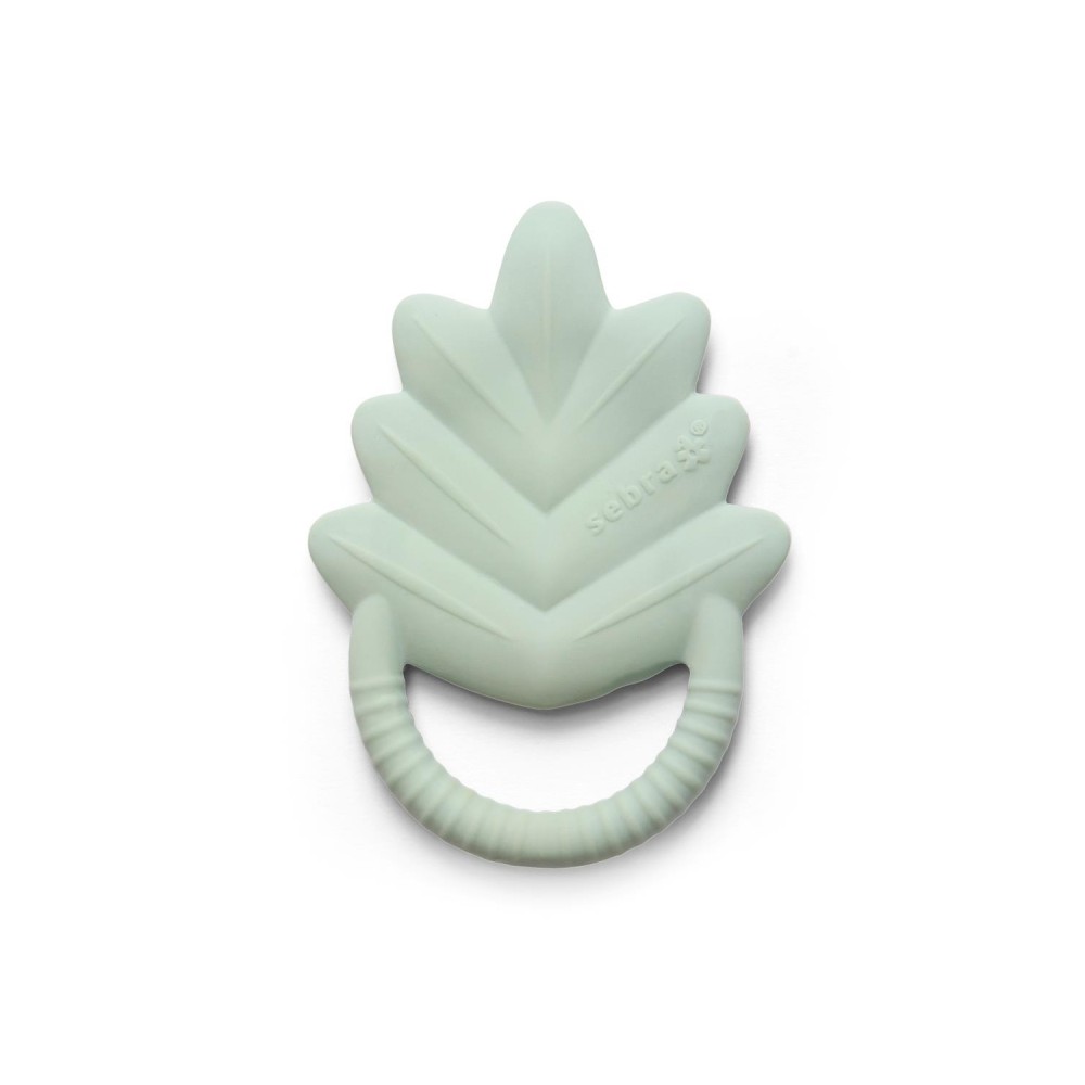 Sebra Beissring aus Naturkautschuklatex, Blatt - Misty Mint