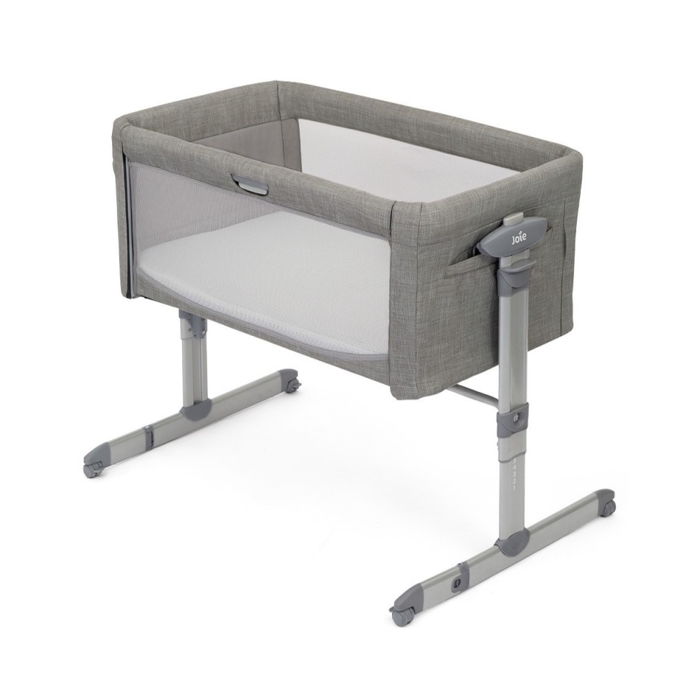 Roomie Glide Beistellbett, Foggy Gray