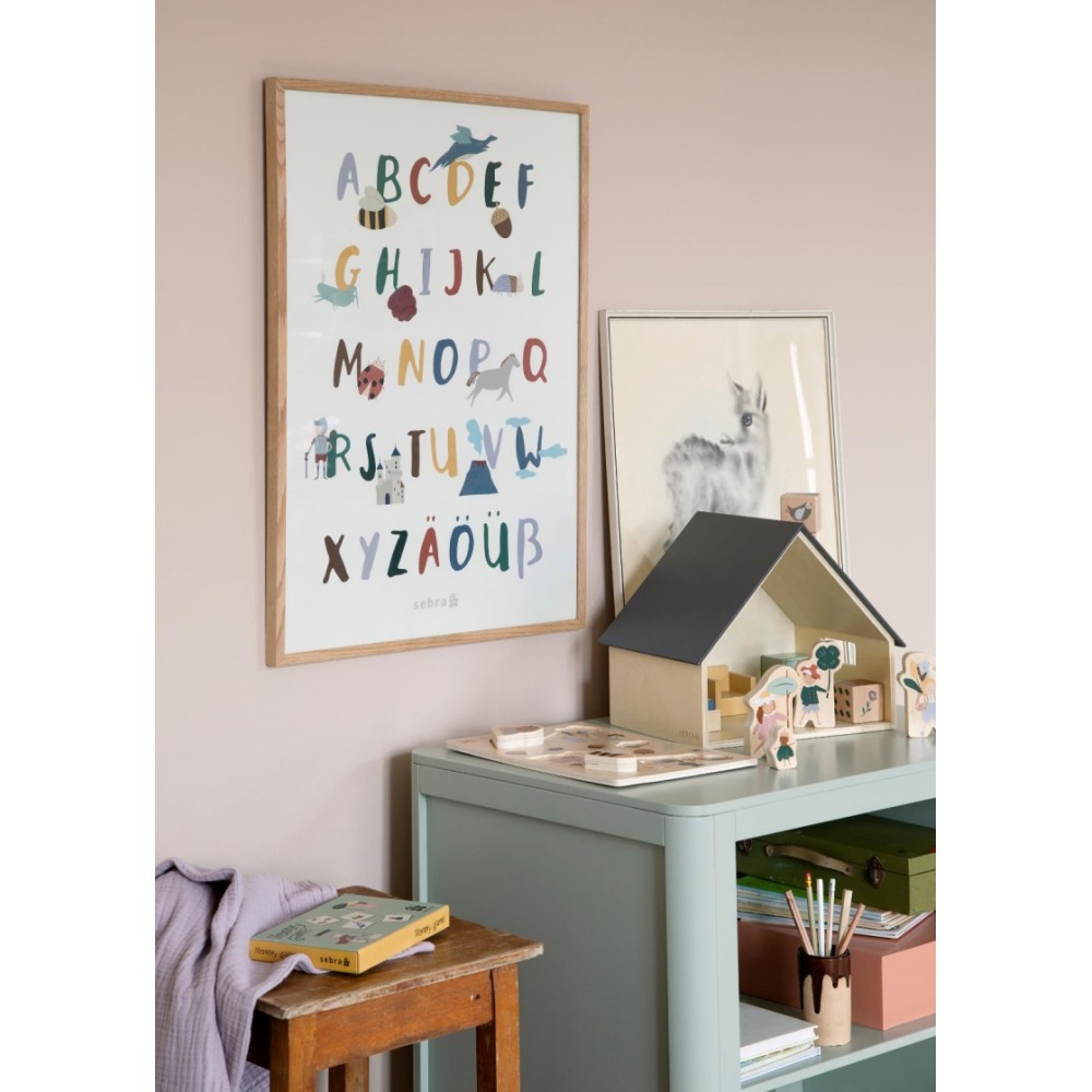 Sebra Poster, Alphabet A-B (DE), Dragon/ Pixie