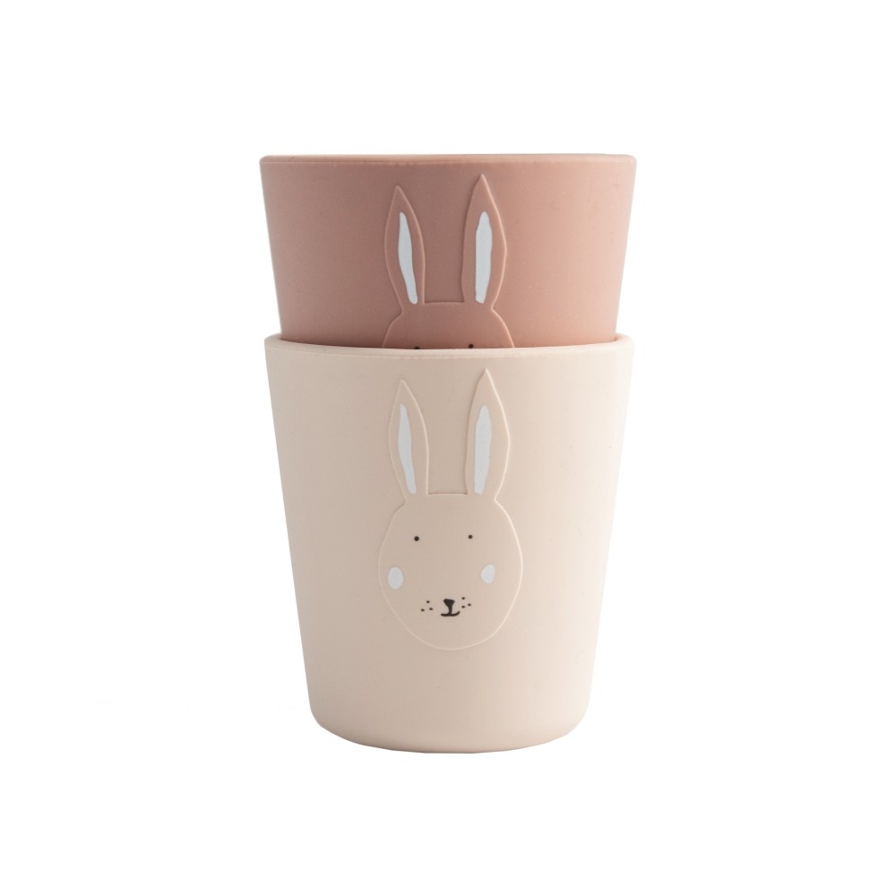 Silikon Becher 2e-Pack - Mrs. Rabbit