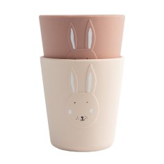 Silikon Becher 2e-Pack - Mrs. Rabbit
