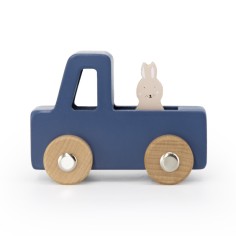 Holzautoset mit Tieren