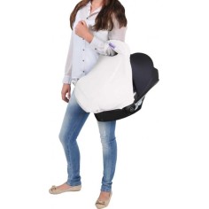 Zero+ Vorhang für Babyschale, Cream