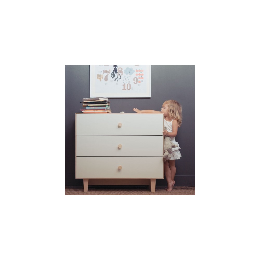 Wickelkommode "Merlin 6" (Base: Rhea), Weiss