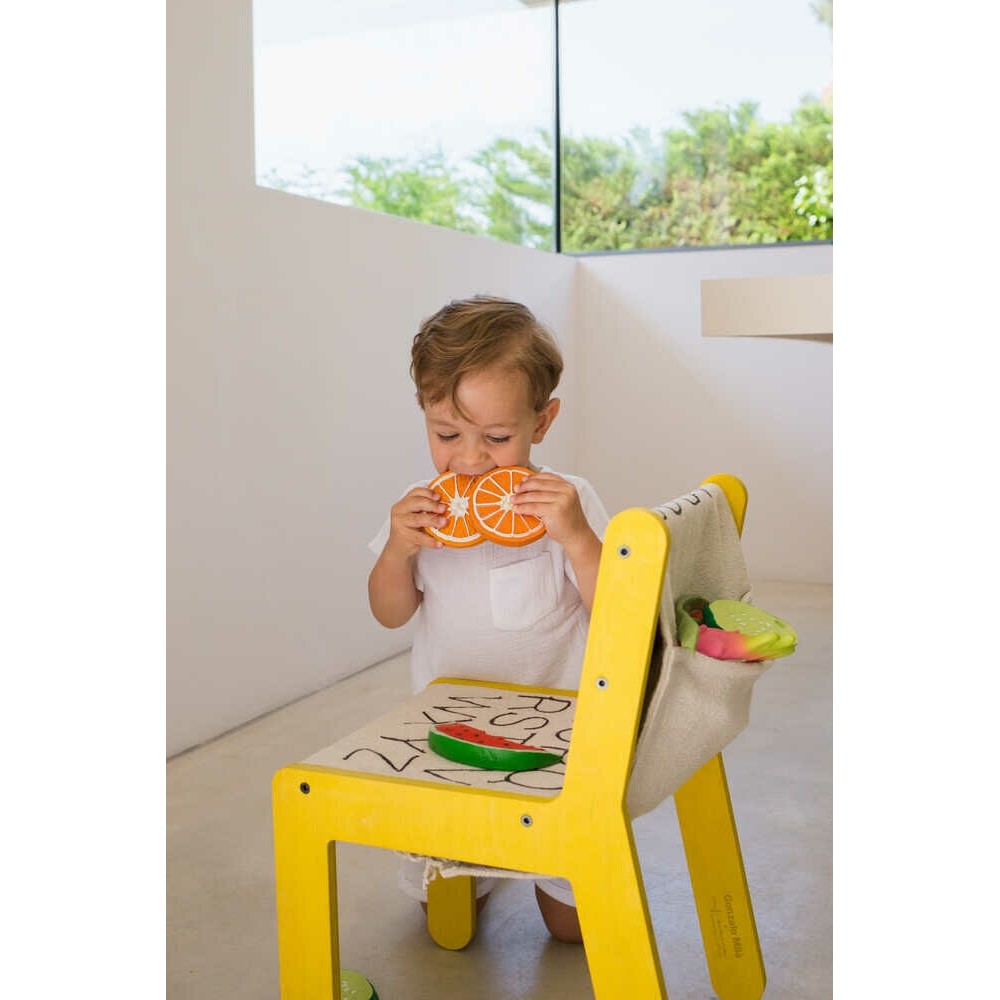 Lorena Canals Kinderstuhl Sillita, ABC Yellow
