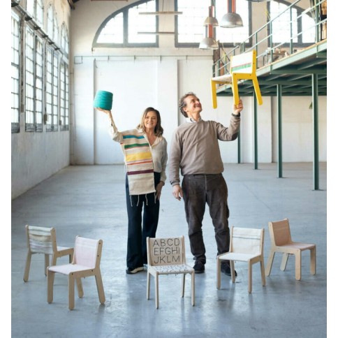 Lorena Canals Kinderstuhl Sillita, ABC Yellow